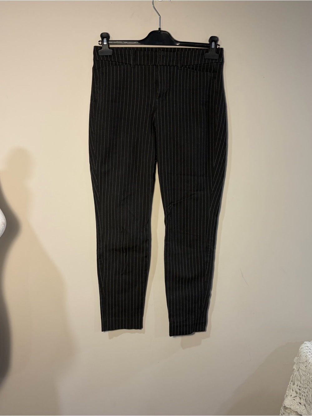 Old Navy Black Pinstripe Women’s Slim Trousers